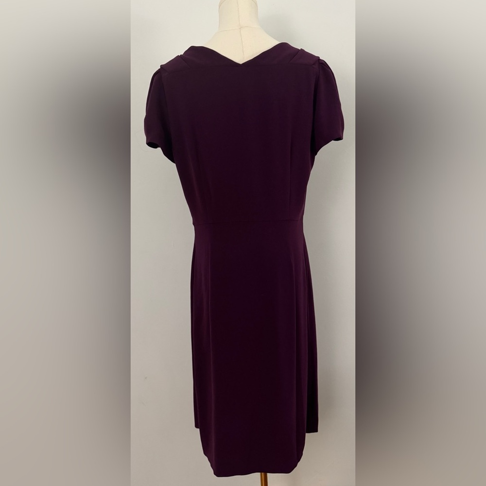 Prada Label Deep Purple Short Sleeve Dress Size 46 - Picture 11 of 16